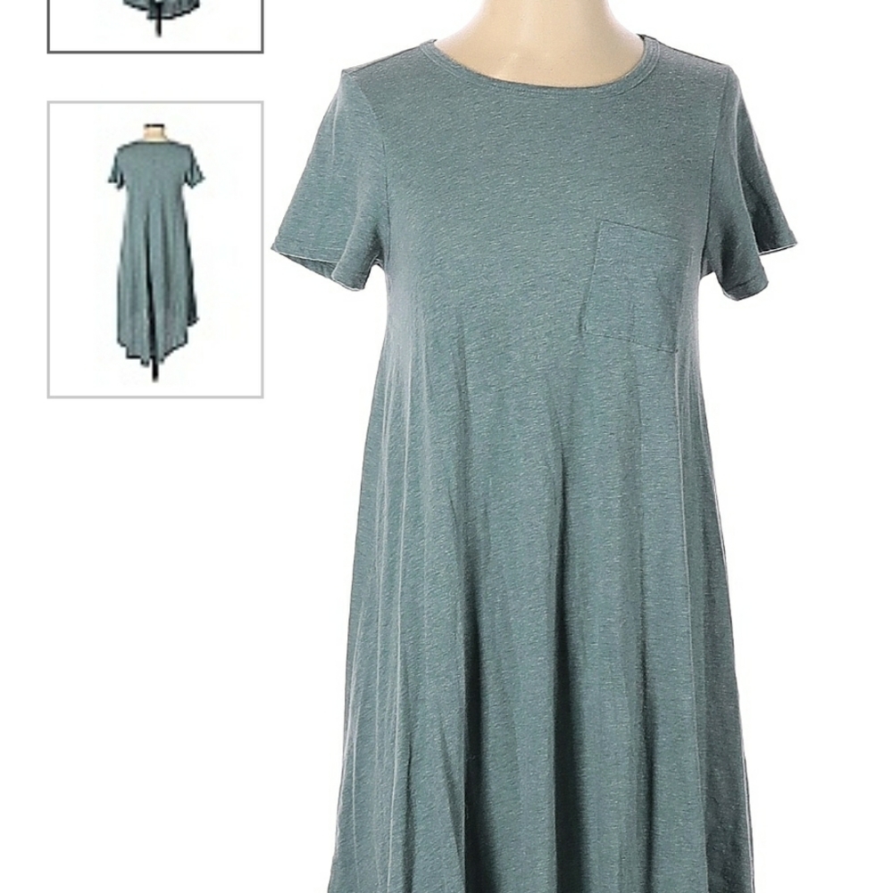 LuLaRoe Carly XS NWT Sage Green Hi Low Dress